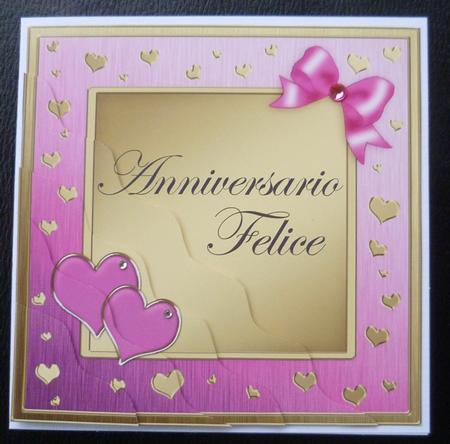 Italian Anniversary Wavy Corner Side Stacker Topper by Charlie Angel