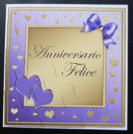 Italian Anniversary Wavy Corner Side Stacker Topper by Charlie Angel