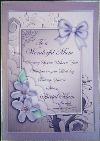 Metallic Birthday Greeting Quick Card Corner Side Stacker by Charlie Angel