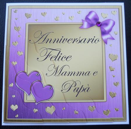 Italian Anniversary Mum and Dad Wavy Corner Side Stacker by Charlie Angel