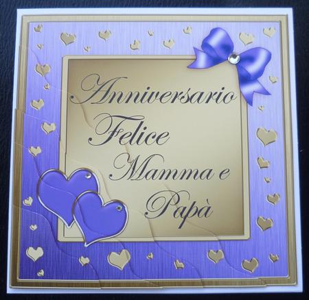 Italian Anniversary Mum and Dad Wavy Corner Side Stacker by Charlie Angel