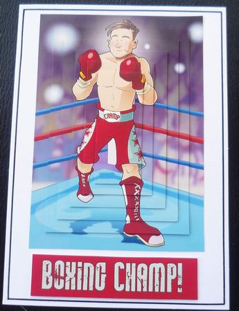 Boxer Dude Pyramid by Charlie Angel