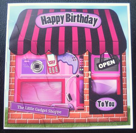 The Little Girly Gadget Shoppe Wavy Corner Side Stacker by Charlie Angel