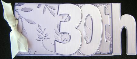 30th Elegant Metallic Book Sheet by Charlie Angel