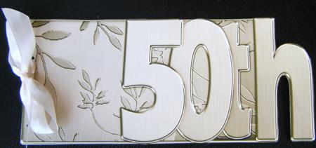 50th Elegant Metallic Book Sheet by Charlie Angel