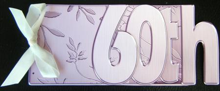 60th Elegant Metallic Book Sheet by Charlie Angel