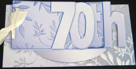 70th Elegant Metallic Book Sheet by Charlie Angel