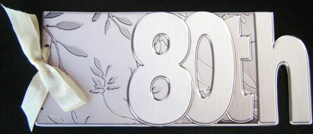 80th Elegant Metallic Book Sheet by Charlie Angel
