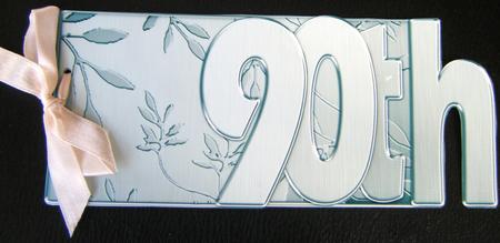 90th Elegant Metallic Book Sheet by Charlie Angel