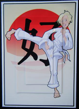 Karate Girl A4. by Charlie Angel