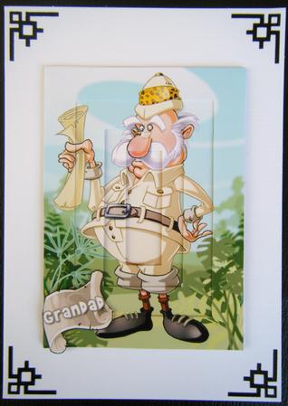 Old Explorer Dude Inverted Pyramid. by Charlie Angel
