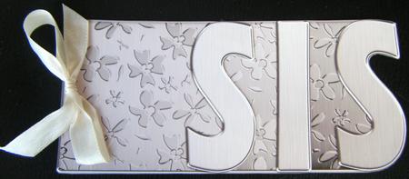 Sis Elegant Metallic Book Sheet by Charlie Angel