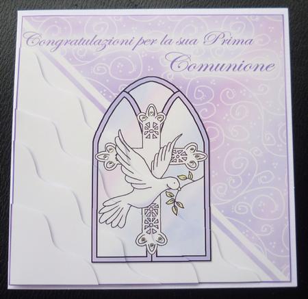 Italian First Communion Wavy Corner Side Stacker Topper by Charlie Angel