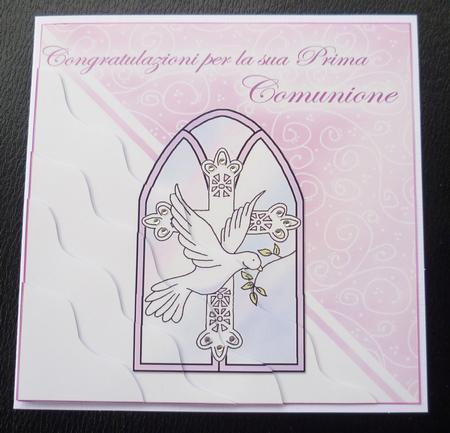 Italian First Communion Wavy Corner Side Stacker Topper by Charlie Angel