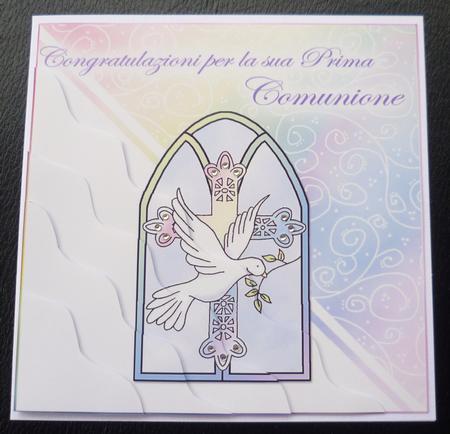 Italian First Communion Wavy Corner Side Stacker Topper by Charlie Angel