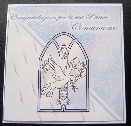 Italian First Communion Wavy Corner Side Stacker Topper by Charlie Angel