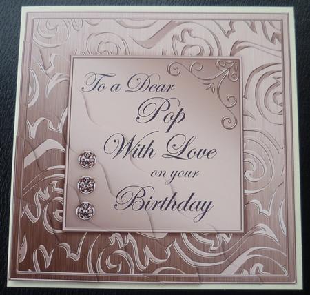 Elegant Metallic Birthday Pop Wavy Corner Stacker by Charlie Angel