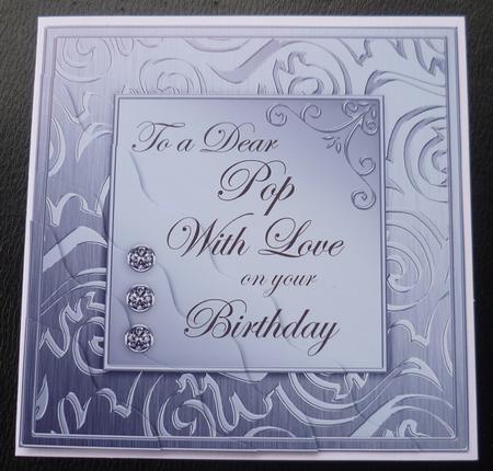 Elegant Metallic Birthday Pop Wavy Corner Stacker by Charlie Angel