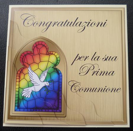 Italian First Communion Wavy Corner Side Stacker Topper by Charlie Angel