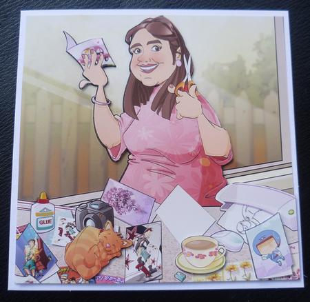 Crafter Queen 8x8 Quick Card by Charlie Angel