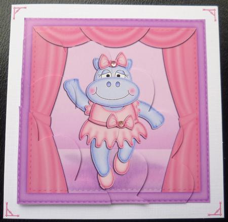 Hilda Hippo Shell Edged Corner Side Stacker by Charlie Angel