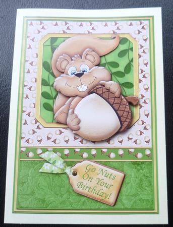 Go Nuts on Your Birthday Topper & Decoupage by Charlie Angel
