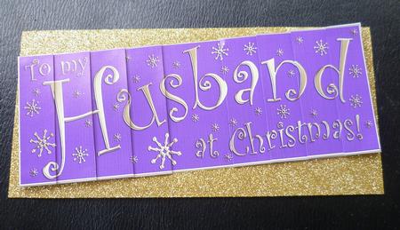 To My Husband Christmas Dl Side Stacker Topper by Charlie Angel