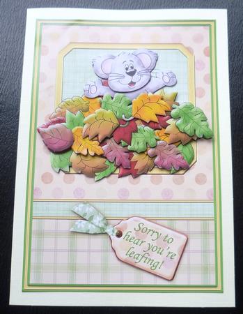Sorry You're Leafing Topper & Decoupage by Charlie Angel
