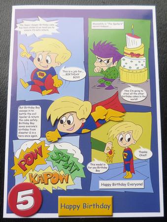 Birthday Boy 1 (blonde Hair) - A5 by Charlie Angel