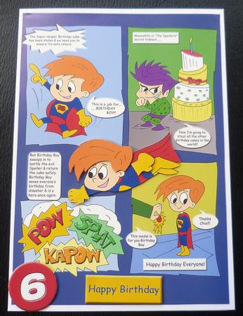 Birthday Boy 1 (red Hair) - A5 by Charlie Angel