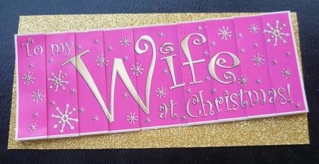 Wife Christmas Dl Side Stacker Topper by Charlie Angel