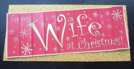 Wife Christmas Dl Side Stacker Topper by Charlie Angel