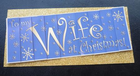Wife Christmas Dl Side Stacker Topper by Charlie Angel