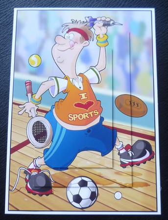 Super Sports Dude A4 by Charlie Angel
