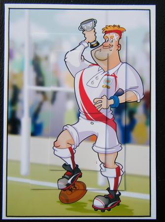 Rugby Dude A4. England. by Charlie Angel