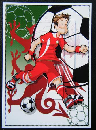 Football Dude Wales A4. by Charlie Angel