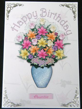 Birthday Flowers for Auntie by Charlie Angel