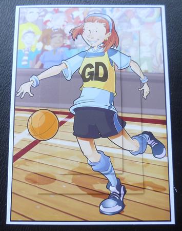 Netball Girl A4 by Charlie Angel