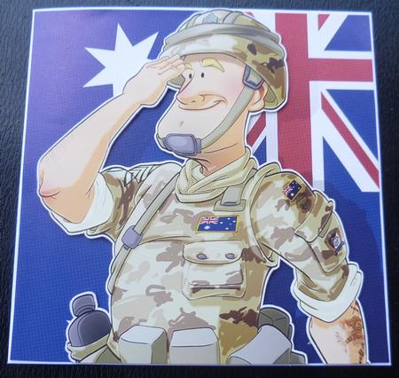 Australian Army Dude 8x8 Quick Card by Charlie Angel