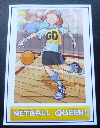 Netball Girl Pyramid by Charlie Angel