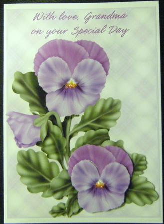 Purple Pansy for Granma by Charlie Angel