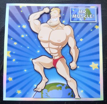 Muscleman Dude 8x8 Quick Card by Charlie Angel