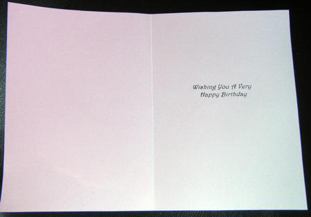 Wishing You a Very Happy Birthday Insert with Pink Faded Bac by Charlie Angel