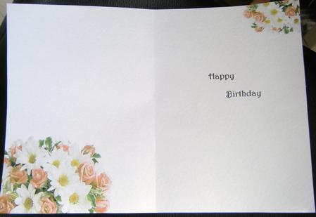 Floral Corners - Happy Birhday Insert by Charlie Angel