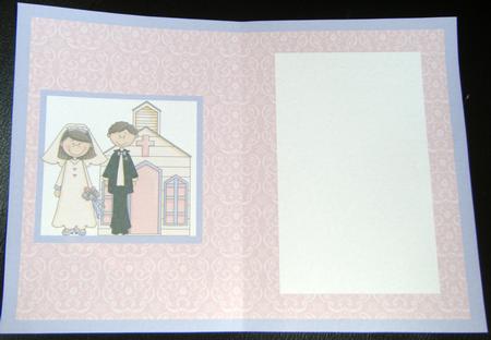 Wedding Couple with Church Insert by Charlie Angel