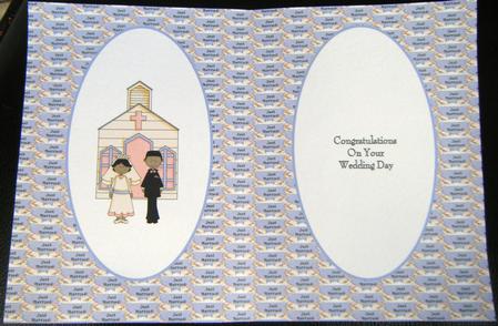 Just Married Wedding Day Insert 1 by Charlie Angel