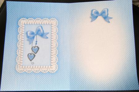 Greetings, Lace and Pearls Matching Insert A5 Portrait by Charlie Angel
