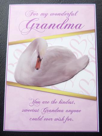 Grandma Swan Birthday Card by Charlie Angel