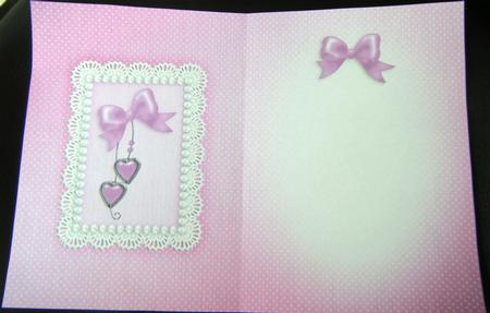 Greetings, Lace and Pearls Matching Insert A5 Portrait by Charlie Angel