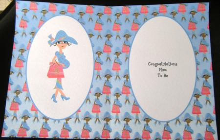 Mum to Be 2 Insert Blue by Charlie Angel